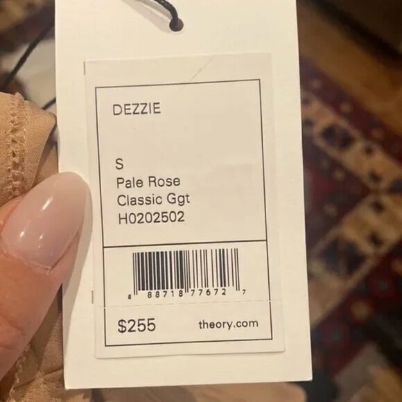 Theory Dezzie 100% silk Georgette Top size S - Picture 13 of 13